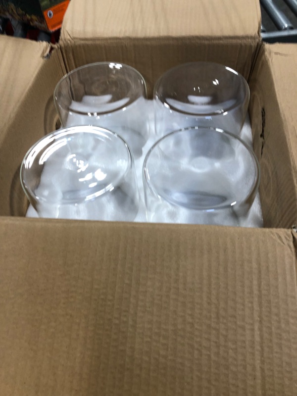 Photo 3 of 4 Pcs Glass Cylinder Vase Bulk Tall Floating Candle Holders Centerpieces Vases Clear Flower Vase for Table Centerpieces Home Wedding Party Event Office Decorations (6 x 6 Inch)