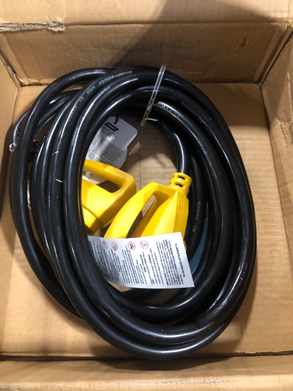 Photo 3 of *USED** Camco PowerGrip RV Extension Cord | Features Power Grip Handles and an Extremely Flexible Design | 30-Amp, 10-Gauge, 25 Feet (55191) 25' Cord