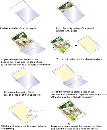 Photo 1 of self adhesive laminating sheets 20 sheets  letter size 8.7 x 12.2