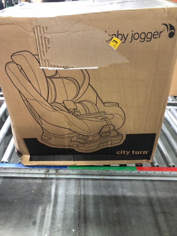 Photo 2 of Baby Jogger City Turn Rotating Convertible Car Seat | Unique Turning Car Seat Rotates for Easy in and Out, Phantom Grey