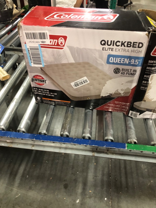 Photo 1 of Coleman QuickBed Elite Extra-High Airbed with Built-In Pump, Leak-Free Airbed with Soft Plush Top and Carry Bag, Queen and Twin Options Available
