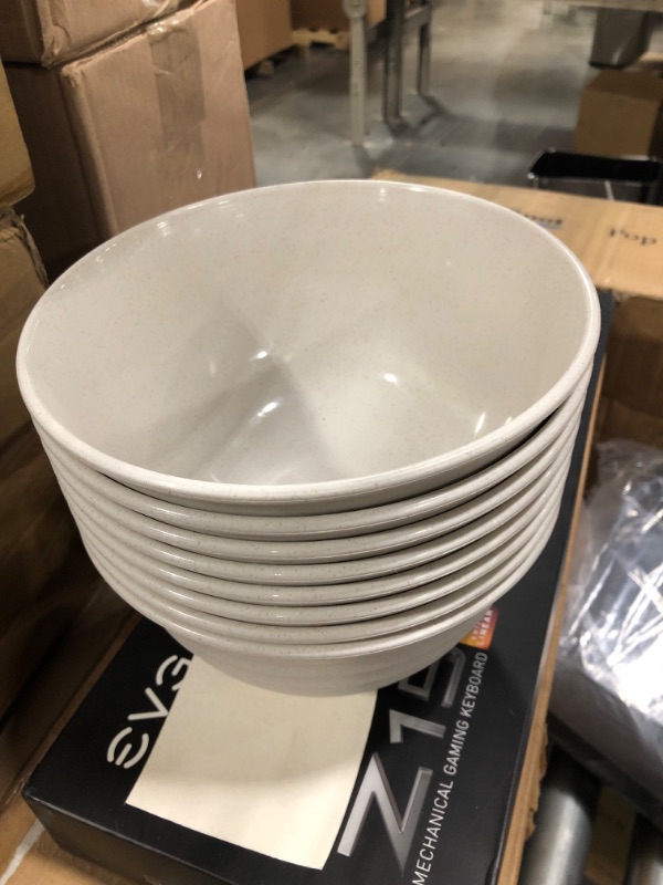 Photo 3 of [Set of 8] Unbreakable Cereal Bowls 30 OZ Ramen Bowl Microwave and Dishwasher Safe BPA-Free Eco-Friendly Deep Soup Bowl for Cereal, Salad, Soup, Rice?NOT CERAMIC?