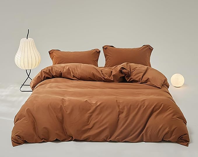 Photo 1 of Queen Size Pumpkin Color Comforter Set Terracotta Bedding Warm Comfy Caramel Comforters Queen Women Teen Girls Orange Brown Comforter Soft Dusty Burnt Orange Cinnamon Bed Quilt Blanket Queen****COMFORTER ONLY
Brand: Houseri