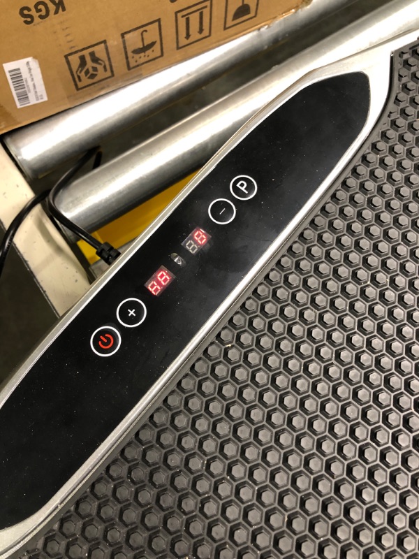 Photo 3 of EILISON FITABS 3D Vibration Plate Exercise Machine - Oscillation, Pulsation + 3D Motion Vibration Platform | Whole Body Viberation Machine for Weight Loss, Shaping, Recovery, Toning, ABS (Bolt Silver)
***Used, but in good condition and functional*** 