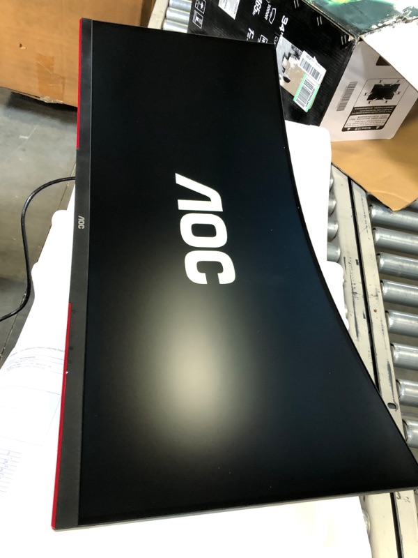 Photo 4 of AOC CU34G3S 34" Frameless Curved Ultrawide Gaming Monitor, WQHD 3440 x1440, 165Hz 1ms, FreeSync Premium, Height Adjustable, 3-Year Zero-Bright-dot, Black 34" WQHD Curved Screen 165Hz Low Latency