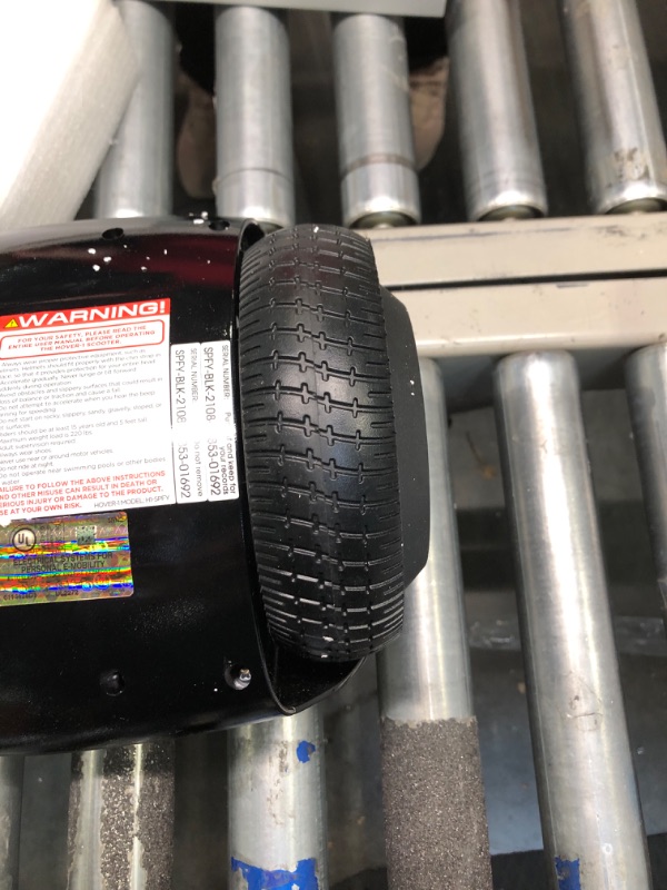 Photo 1 of Hover-1 Superfly Electric Hoverboard, 7MPH Top Speed, 6 Mile Range, Long Lasting Li-Ion Battery, 5HR Full Charge, Built-In Bluetooth Speaker, Rider Modes: Beginner to Expert, Black
***Charger is functional, but could not power on due to no charge*** 