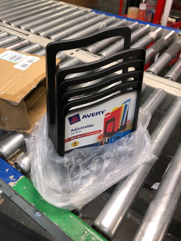 Photo 3 of Avery Five Slot Plastic Adjustable File Rack