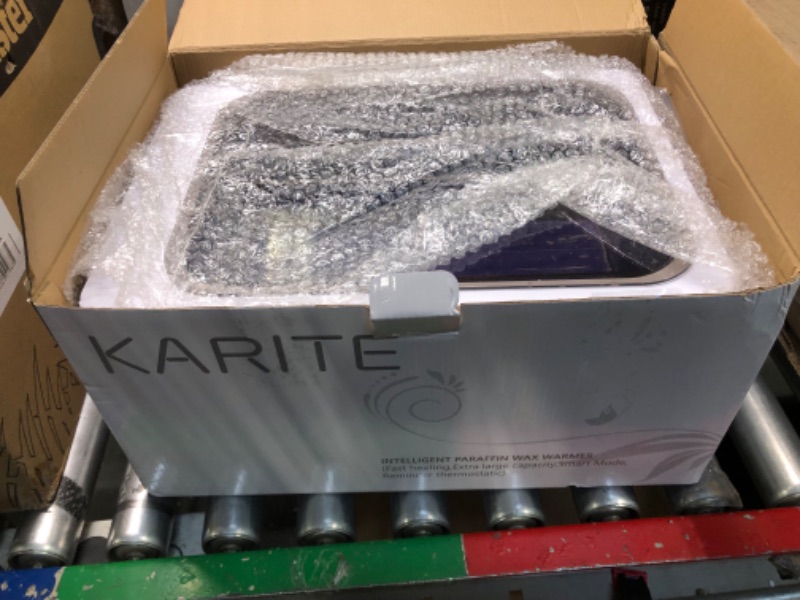 Photo 3 of ** FOR PARTS** KARITE Paraffin Wax Machine for Hands and Feet with Auto Open Lid, Arthritis Paraffin Bath,20Min Fast Wax Meltdown, Precision Temperature Control, 4500ml Paraffin Warmer with 8Pack Refills white