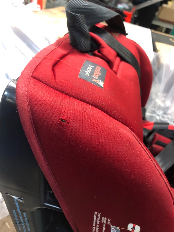 Photo 5 of Diono Radian 3R, 3-in-1 Convertible Car Seat, Rear Facing & Forward Facing, 10 Years 1 Car Seat, Slim Fit 3 Across, Red Cherry Red Cherry Radian 3R Fits 3 Across Car Seat****USED MARKS & STAINS