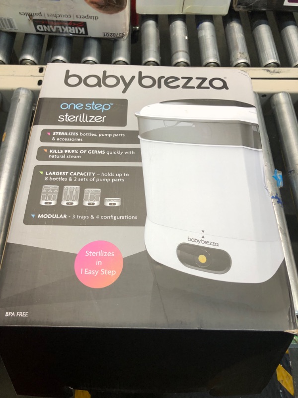 Photo 3 of Baby Brezza 4 in 1 Baby Bottle Sterilizer Machine – Largest Capacity Electric Steam Sterilization – Pacifiers, Breast Pump Parts + Universal Sterilizing for All Bottles: Plastic, Glass, Large, Small