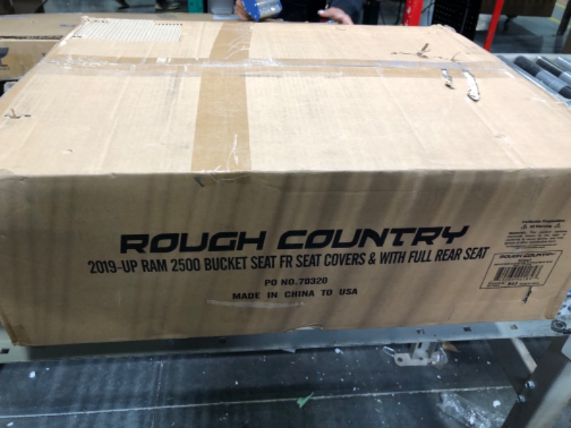 Photo 2 of Rough Country Neoprene Front & Rear Seat Covers for 2019-2022 Ram 2500-91043, Black