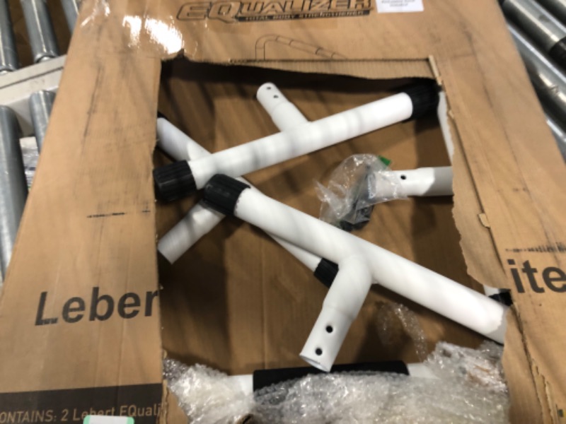 Photo 1 of Lebert Fitness EQualizers Original Dip Bars | Total Body Pull Up Bar | Exercise Equipment Dip Station | Resistance Band | Workout Videos | Calisthenics (WHITE)