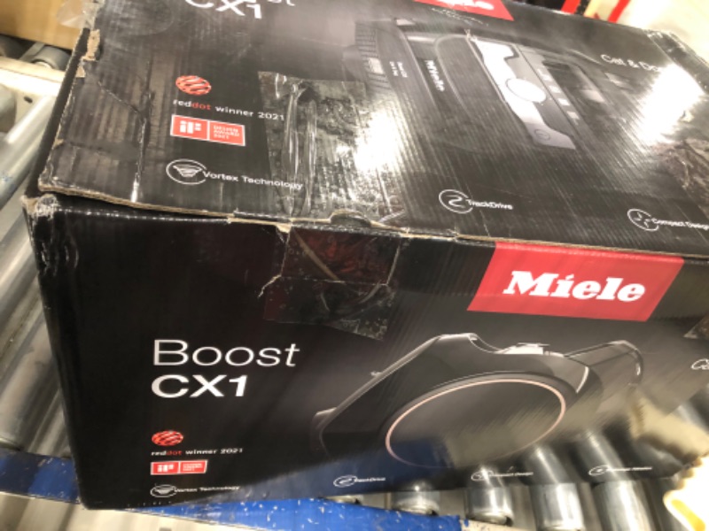 Photo 3 of Miele Boost CX1 Cat & Dog - Bagless canister vacuum cleaner, lightweight, compact and corded with Vortex Technology, TurboBrush and HEPA AirClean filter, in Obsidian Black Boost CX1 - Cat & Dog Obsidian Black