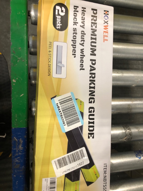 Photo 3 of HOXWELL (New Updated) 16" 2 Pcs Heavy Duty Parking Aid for Garage Walls, Parking Gadgets Protects Car, Parking Stopper Easy to Install 2 Packs, 16" L x 3.7" W x 1.8" H 2pc 16'' 1.8''H