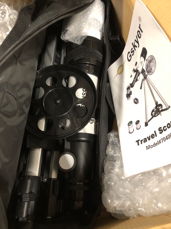 Photo 1 of Gskyer Telescope, 70mm Aperture 400mm AZ Mount Astronomical Refracting Telescope for Kids Beginners - Travel Telescope with Carry Bag, Phone Adapter and Wireless Remote