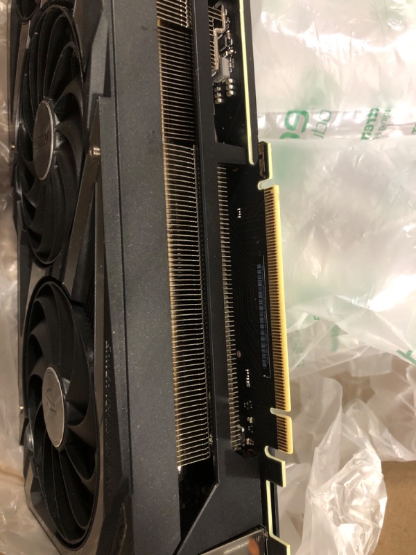 Photo 8 of ASUS ROG Strix NVIDIA GeForce RTX 3080 OC Edition Gaming Graphics Card (PCIe 4.0, 12GB GDDR6X, LHR, HDMI 2.1, DisplayPort 1.4a, Axial-tech Fan Design, 2.9-Slot, Super Alloy Power II, GPU Tweak II) Graphic Card