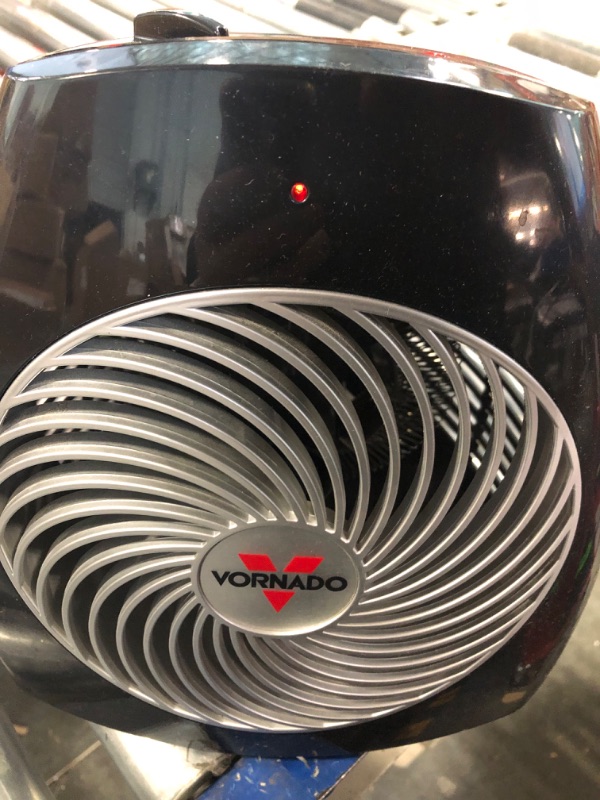 Photo 3 of **NON FUNCTIONING/SOLD AS PARTS* Vornado MVH Vortex Heater with 3 Heat Settings, Adjustable Thermostat, Tip-Over Protection, Auto Safety Shut-Off System, Whole Room, Black