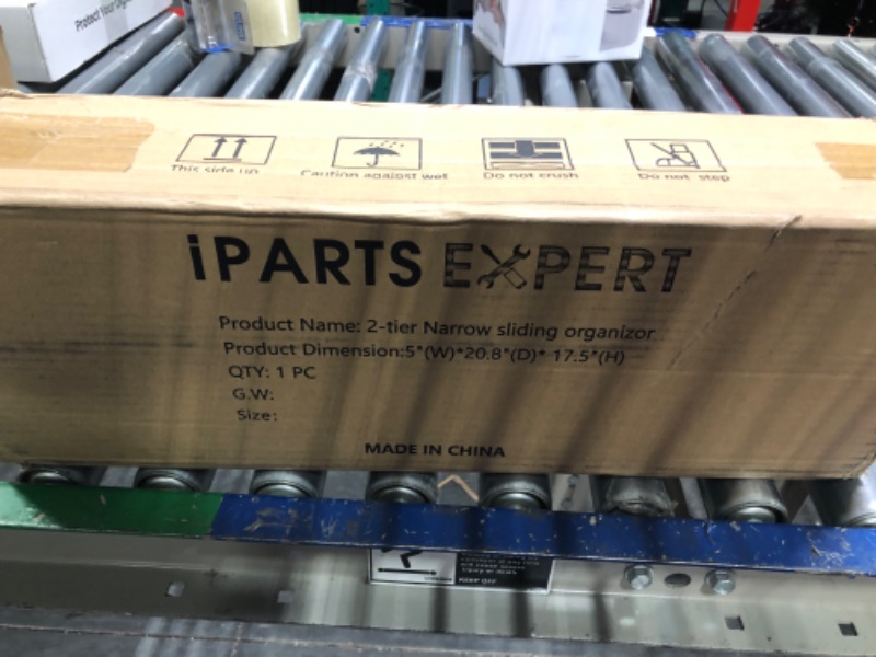 Photo 1 of IPARTS EXPERT 5 Inch Pull-Out Home Organizers, 2-Tier Wire Basket Pull Out Shelf Storage Glidez Narrow Sliding Organizer for Kitchen Base Cabinet Organization, Chrome (5 "W * 21"D)…