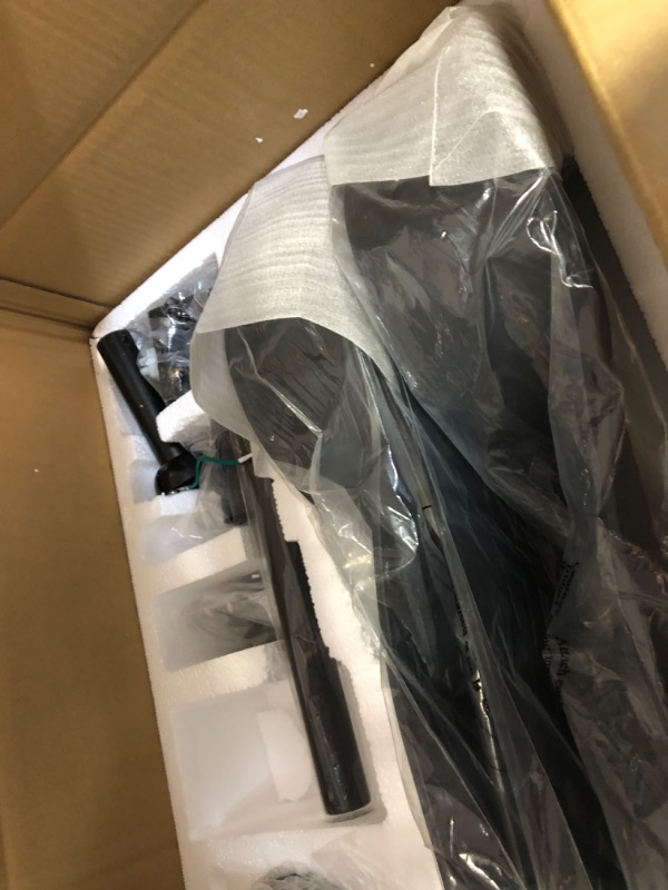 Photo 1 of VONLUCE Modern Smart Ceiling Fan with Light and Remote Compatible with Alexa Google Voice App Control, 52" Semi Flush Mount Indoor & Outdoor 6 Speed Reversible & Dimmable LED Lighting Fixture, Black