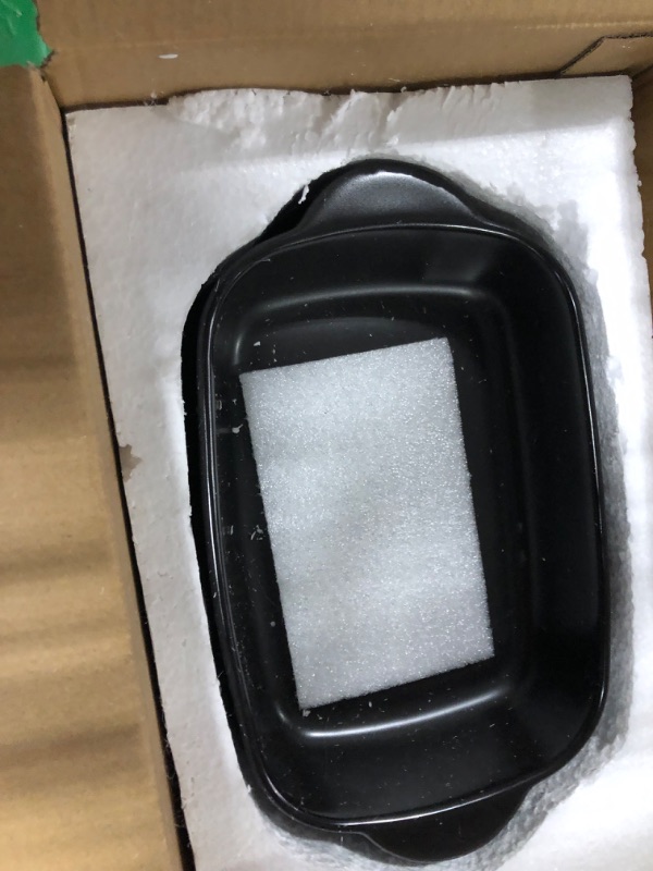 Photo 1 of 9.5" BACKING DISH 3 PACK BLACK CERAMIC