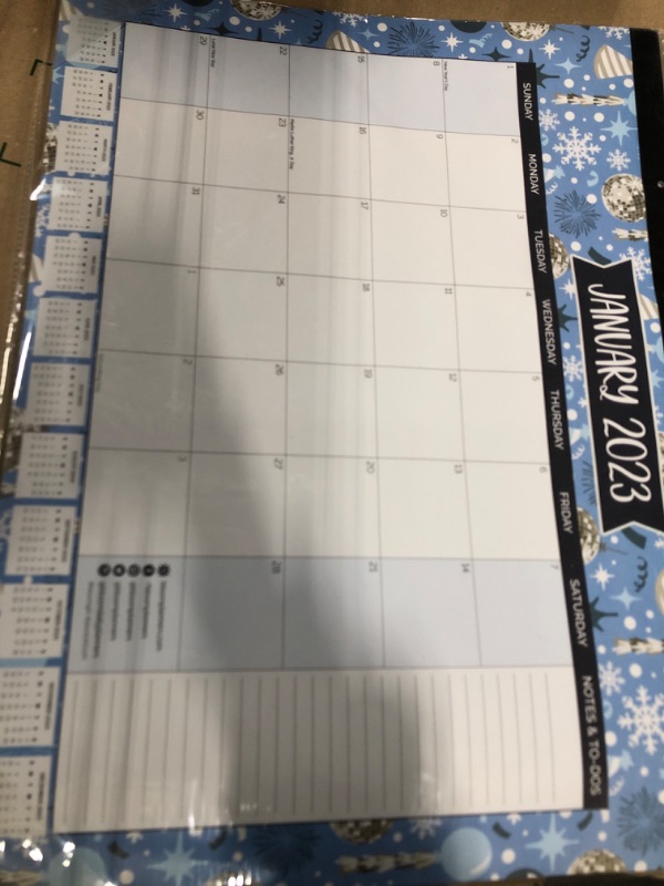 Photo 2 of bloom daily planners 2023-2024 Academic Year Desk Calendar - 21" x 16" Large Monthly Organizer Pad (July 2023 - July 2024) Desktop Blotter - Watercolor