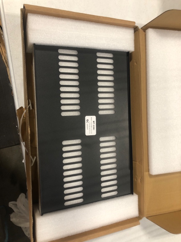 Photo 1 of MT-VIKI 19 inch Rack Shelf, 1U Server Rack Shelf 10" deep- Universal Vented Rack Mount Cantilever Tray for 19" Network Equipment Rack & Cabinet- Sturdy (1 Pack)