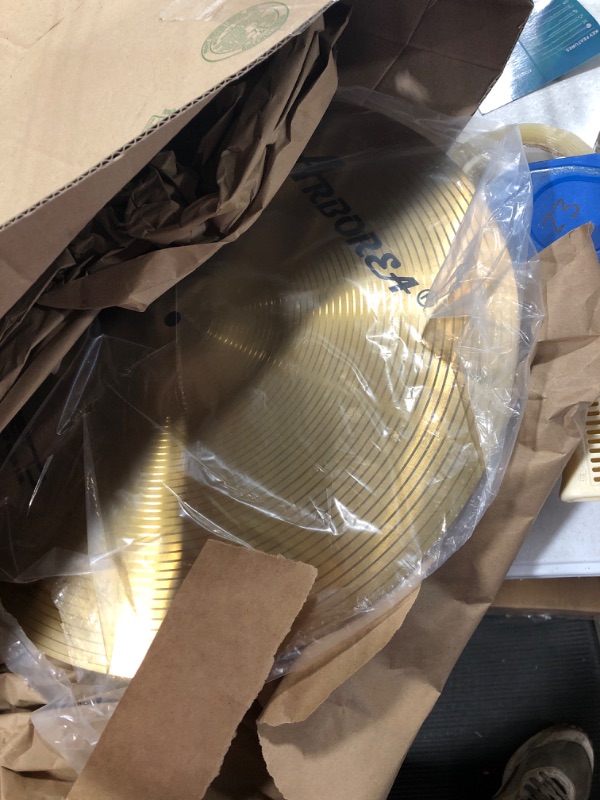 Photo 1 of Arborea Crash Cymbal 18" Gold Hero Brilliant Finish Bright Sound Drum Cymbal For Practice (18"Crash?