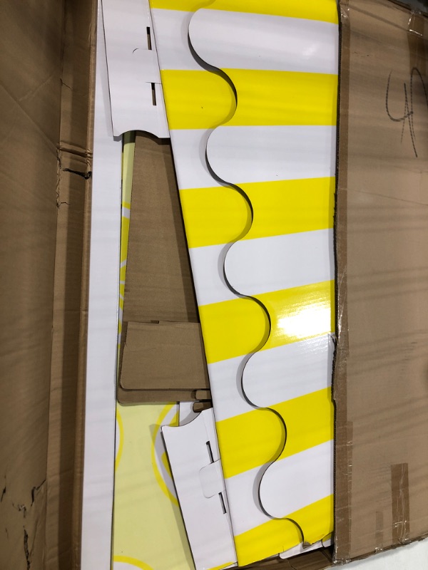 Photo 1 of Kids' Cardboard Lemonade Stand - Premium, Portable, Lemonade Stand Supplies, Reusable Lemonade Party Supplies for Inspiring Young Entrepreneurs