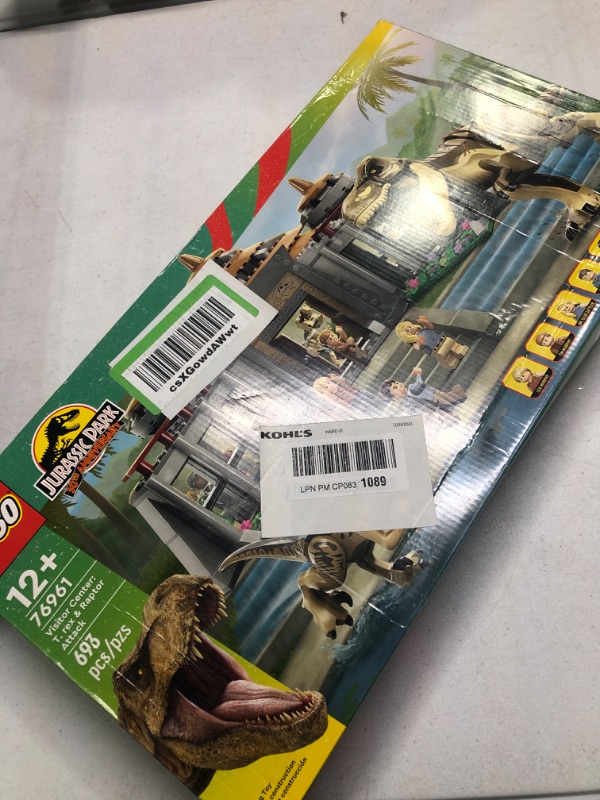 Photo 1 of LEGO Jurassic Park Visitor Center: T. rex & Raptor Attack 76961 Buildable Dinosaur Toy; Gift for Teens and Kids Aged 12 and Up, Including a Dino Skeleton Figure, 6 Minifigures and More Frustration-Free Packaging