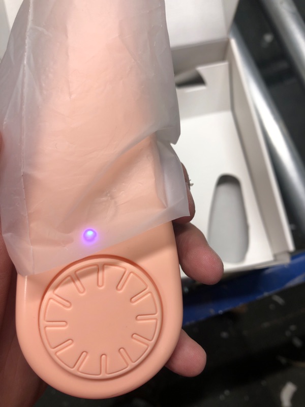 Photo 1 of **New Opened**JISULIFE Portable Neck Fan, Hands Free Bladeless Fan, 4000 mAh Battery Operated Wearable Personal Fan, Leafless, Rechargeable, Headphone Design,3 Speeds Gifts for Women Men-Pink