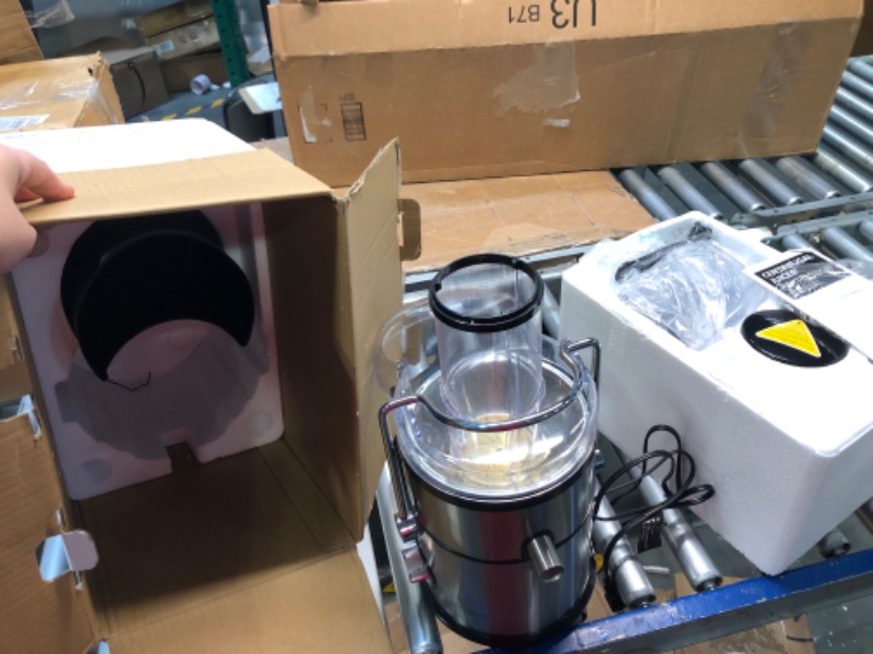 Photo 3 of **Used/Like New**1300W KOIOS Centrifugal Juicer Machines, Juice Extractor with Extra Large 3inch Feed Chute, Full Copper Motor, Titanium-Plated Filter, High Juice Yield, 3 Speeds Mode,Easy to Clean with Brush,BPA-Free