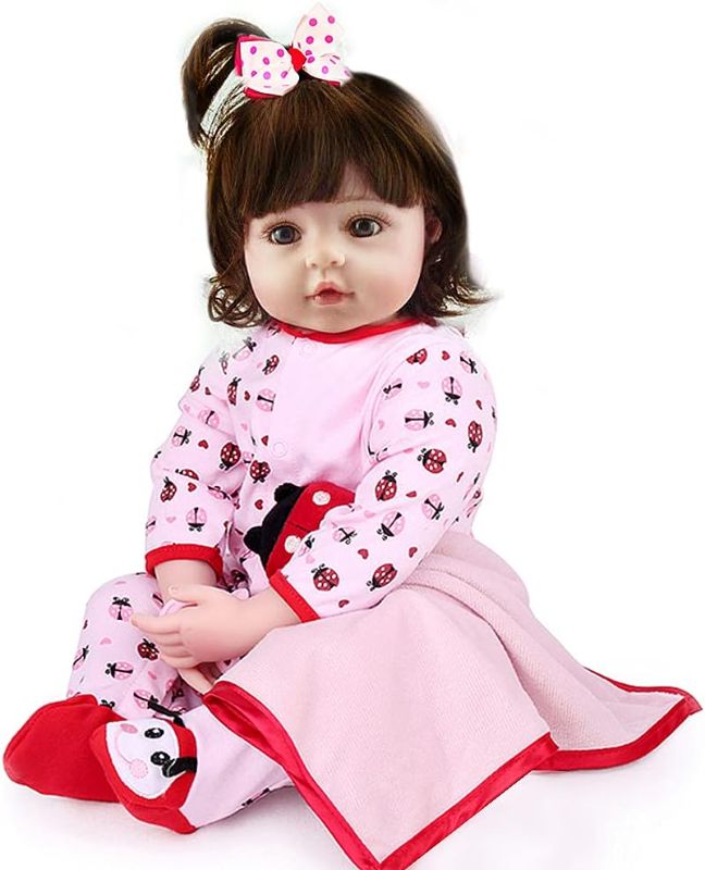 Photo 1 of CHAREX Reborn Baby Dolls Toddler Girls - 22 Inch Lifelike Baby Doll Look Real Realistic Newborn Baby Gift Toys for Kids Age 3+