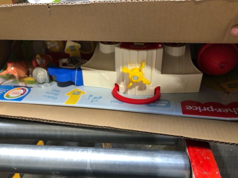 Photo 1 of Fisher-Price Little People Farm Toy, Toddler Playset with Lights Sounds and Smart Stages Learning Content & Little People Around The Neighborhood Vehicle Pack SIOC/FFP+ Vehicle Pack