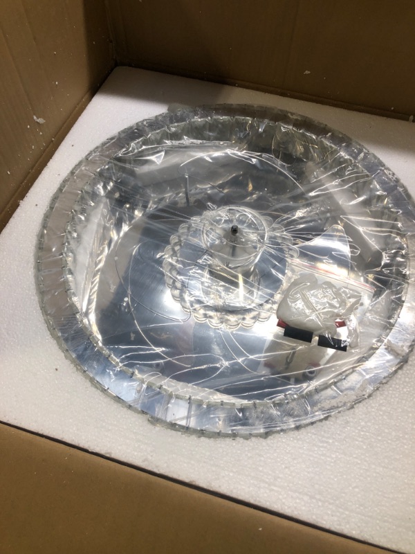 Photo 1 of KINDLOV Ceiling Fans with Lights, Modern Crystal Ceiling Fan with Remote Control, Dimmable LED Light and 3 Speeds Decorate Any Room with Low Profile Ceiling Fan with Light