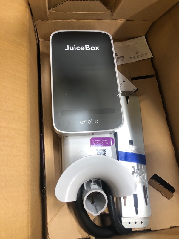 Photo 1 of JuiceBox 40 Smart Electric Vehicle (EV) Charging Station with WiFi - 40 amp Level 2 EVSE, 25-Foot Cable, UL & Energy Star Certified, Indoor/Outdoor Use (NEMA 14-50 Plug, Gray)… 40 Amp 14-50 Plug