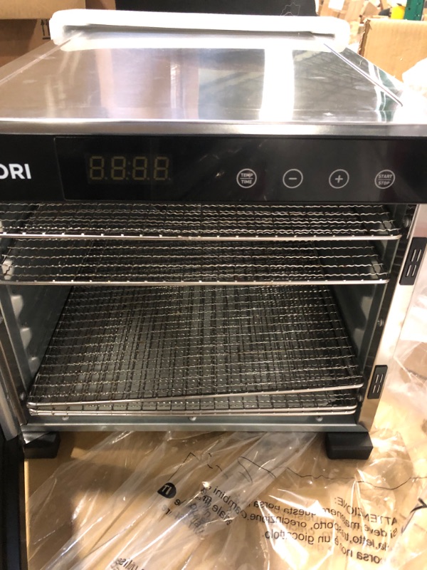 Photo 2 of COSORI Food Dehydrator (50 Recipes) for Jerky, Vegetables Fruit, Meat, Dog Treats, Herbs, and Yogurt, Dryer Machine with Temperature Control, 6 Stainless Steel Trays, Rear-Mounted Fan, Silver 6 trays Dehydrator Machine (silver)