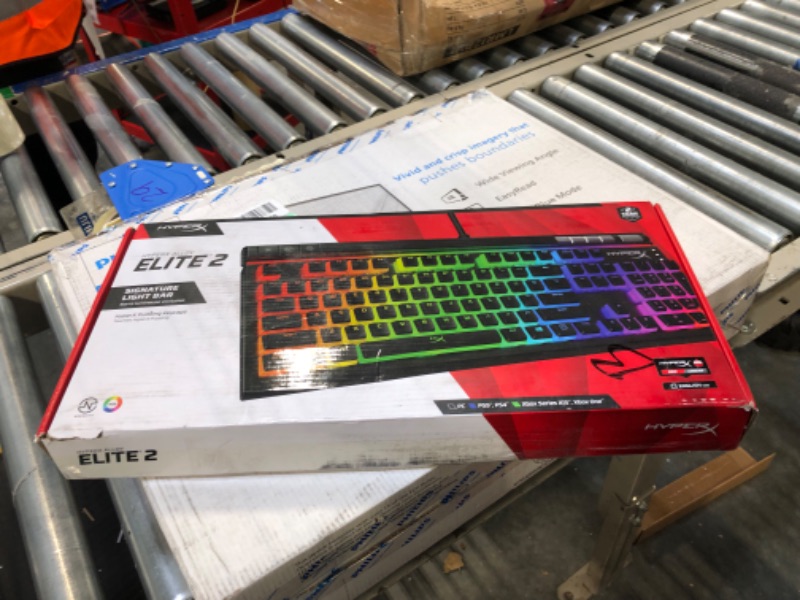 Photo 3 of HyperX Alloy Elite 2 – Mechanical Gaming Keyboard, Software-Controlled Light & Macro Customization, ABS Pudding Keycaps, Media Controls, RGB LED Backlit, HyperX Red & Pulsefire Haste – Gaming Mouse Keyboard + Pulsefire Haste Gaming Mouse