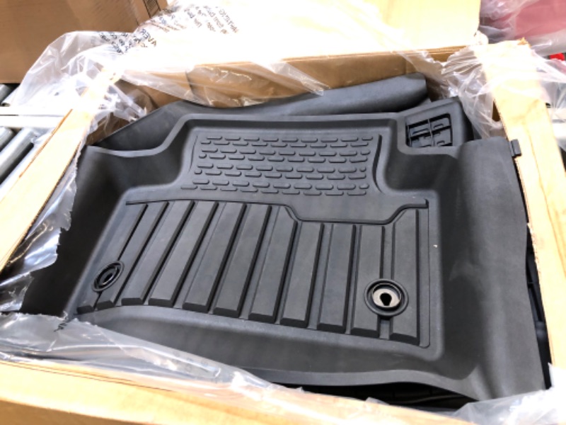 Photo 4 of 3W Floor Mats Compatible for Range Rover/Land Rover Evoque 2011-2019 (Not for Convertible), TPE All Weather Custom Fit Floor Liner for Range Rover Evoque 1st and 2nd Row Full Set Car Liners Black 2011-2019 Range Rover/Land Rover Evoque