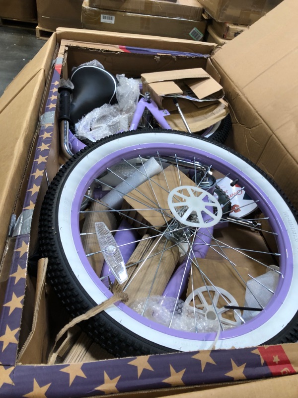 Photo 4 of ******FOR PARTS**** 
JOYSTAR 20" 24" 26" Beach Cruiser Bike for Girls, Boys, Mens and Womens, Single Speed Cruiser Bicycles with Coaster Brake Purple 20 Inch With Coaster Brake