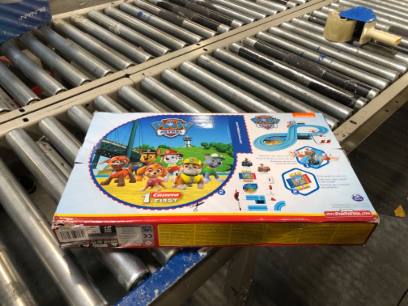 Photo 2 of Carrera First Paw Patrol - Slot Car Race Track - Includes 2 Cars: Chase and Marshall - Battery-Powered Beginner Racing Set for Kids Ages 3 Years and Up, Multi