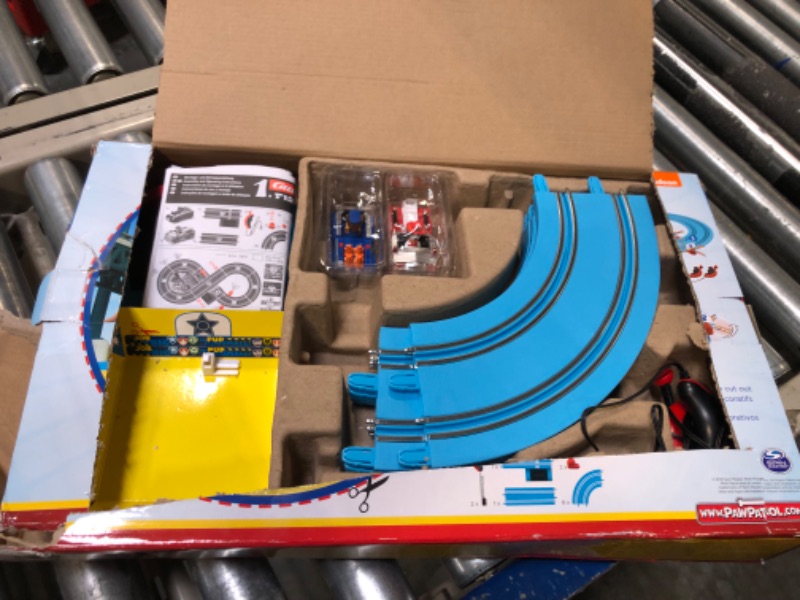 Photo 3 of Carrera First Paw Patrol - Slot Car Race Track - Includes 2 Cars: Chase and Marshall - Battery-Powered Beginner Racing Set for Kids Ages 3 Years and Up, Multi