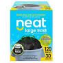 Photo 1 of 30 Gallon Black and White Large Trash Bags (120-Count)
