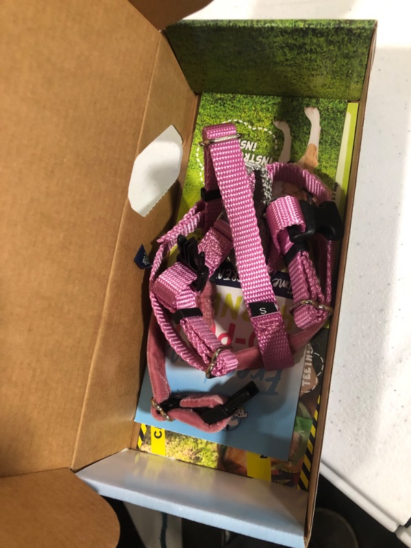 Photo 1 of 2 Hounds Design Freedom No Pull Dog Harness | Comfortable Control for Easy Walking | Adjustable Dog Harness | Small, Medium & Large Dogs | Made in USA | Solid Colors | 5/8" SM Rose
