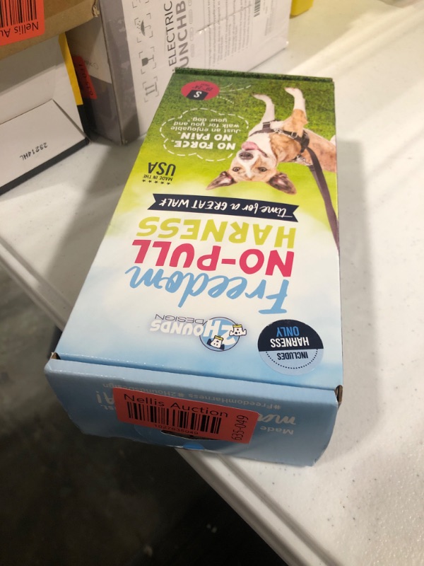 Photo 2 of 2 Hounds Design Freedom No Pull Dog Harness | Comfortable Control for Easy Walking | Adjustable Dog Harness | Small, Medium & Large Dogs | Made in USA | Solid Colors | 5/8" SM Rose
