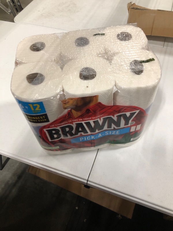 Photo 1 of Brawny® Pick-A-Size® Paper Towels, 6 Double Rolls White 1 Count 