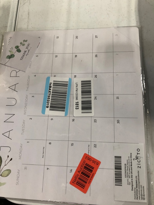 Photo 2 of Beautiful 2024 Magnetic Fridge Calendar - Runs from January 2024 Until July 2025 - The Perfect Monthly Refrigerator Calendar With Greenery Designs for Easy Organizing