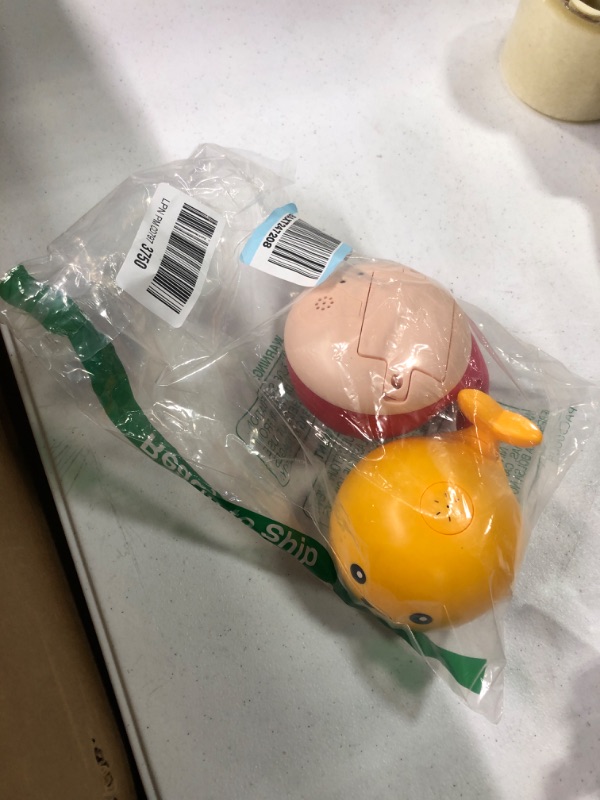 Photo 1 of AOLIGE Baby Light Up Bath Toys for Kids ?2pcs? Whale Bath Toy Sprinkler Induction Sprinkler Bathtub Toys (2PCS Rose Red & Yellow Whale) (2PCS Rose Red & Yellow Whale)