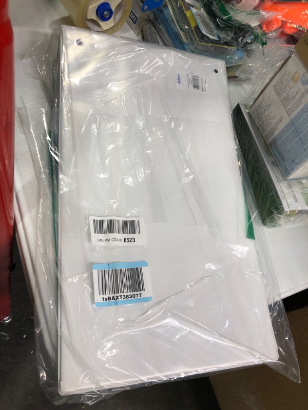 Photo 2 of Avery Heavy-Duty View 3 Ring Binder, 2" Slant Rings, Holds 11" x 17" Paper, 1 White Binder (72126) 1 Pack White 2"