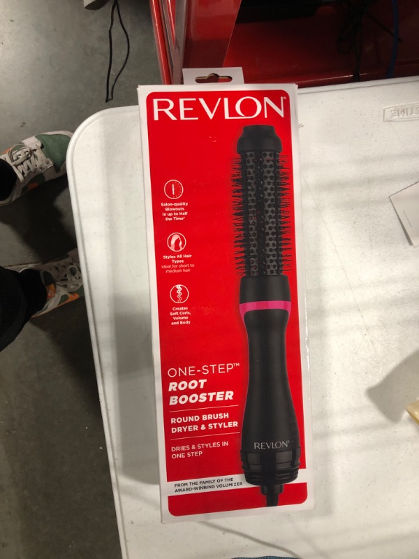 Photo 2 of Revlon One Step Volumizer Plus 2.0 and Root Booster Round Brush - Dry, Style and Add Volume 1.0 ORIGINAL ROUND ROOT BOOSTER Dryer and Styler + Air Brush