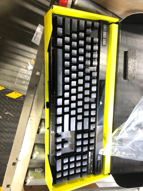 Photo 3 of Corsair K70 RGB PRO Wired Mechanical Gaming Keyboard (CHERRY MX RGB Speed Switches: Linear and Rapid, 8,000Hz Hyper-Polling, PBT DOUBLE-SHOT PRO Keycaps, Soft-Touch Palm Rest) QWERTY, NA - Black Cherry Speed- Fast K70 RGB PRO Black